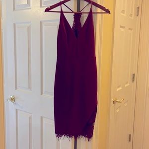 Body con firm fit dressy lace dress